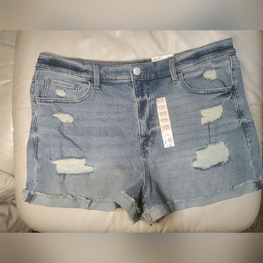 SO high rise mom shorts